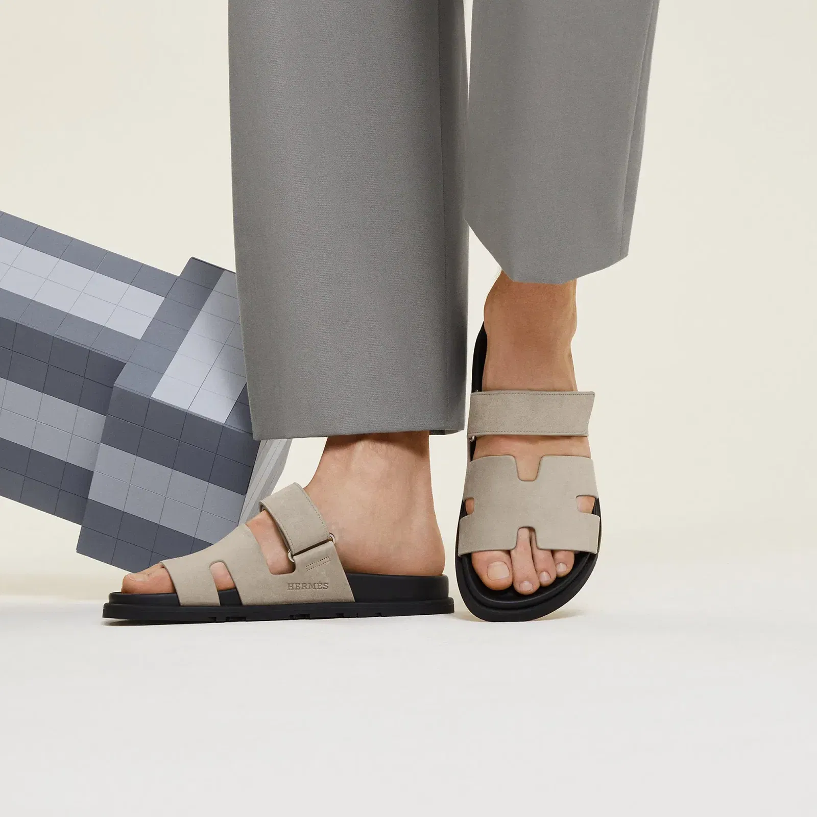 Hermes Chypre Sandal Noir