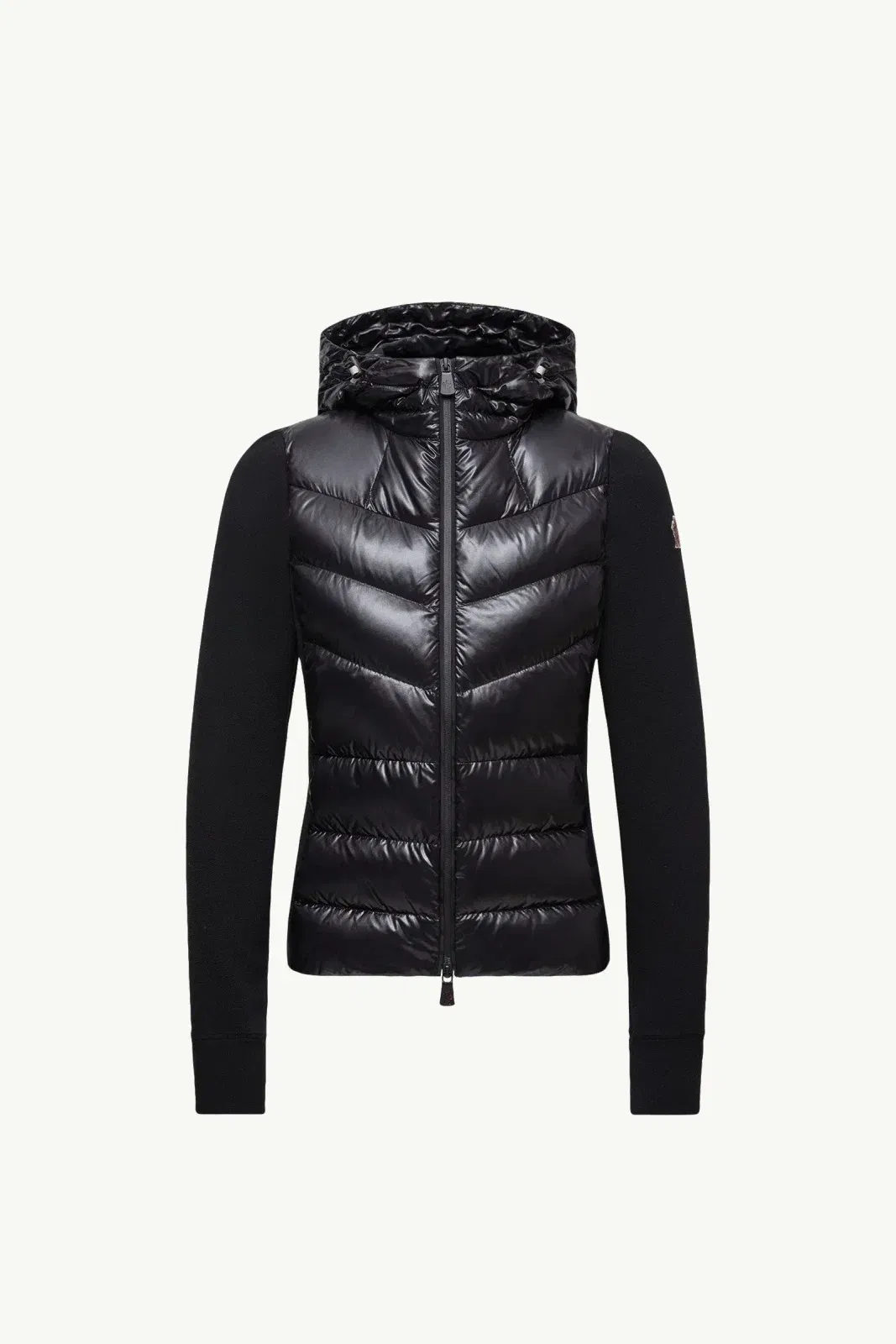 Moncler Padded Zip-Up Hoodie Black Black