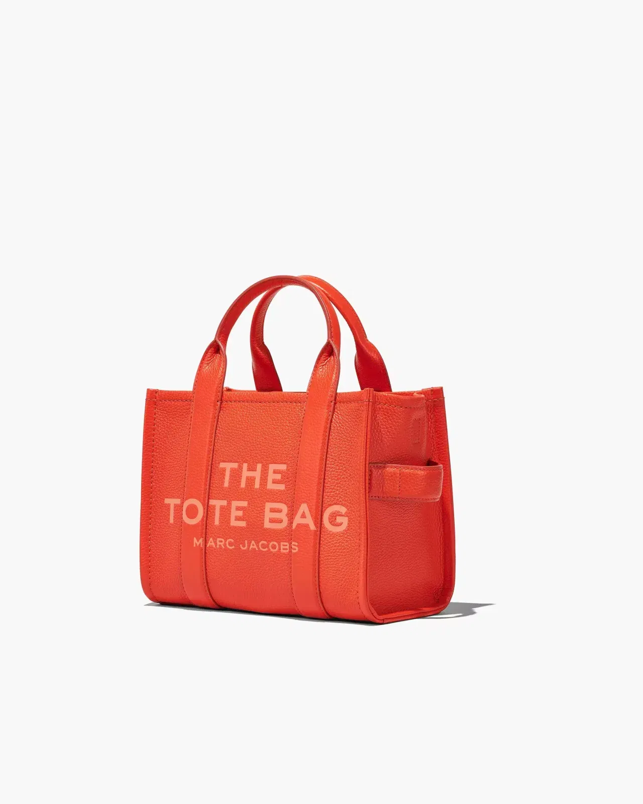 Marc Jacobs The Leather Small Tote Bag Electric Orange
