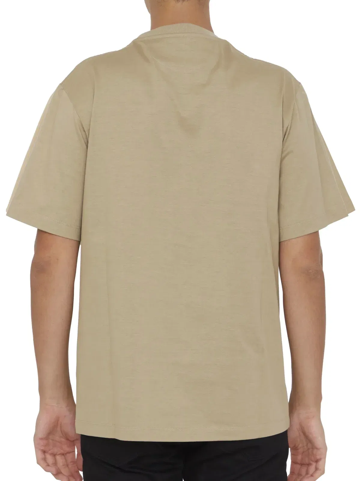 Fendi FF Monogram Pocket Oversized T-Shirt in Beige
