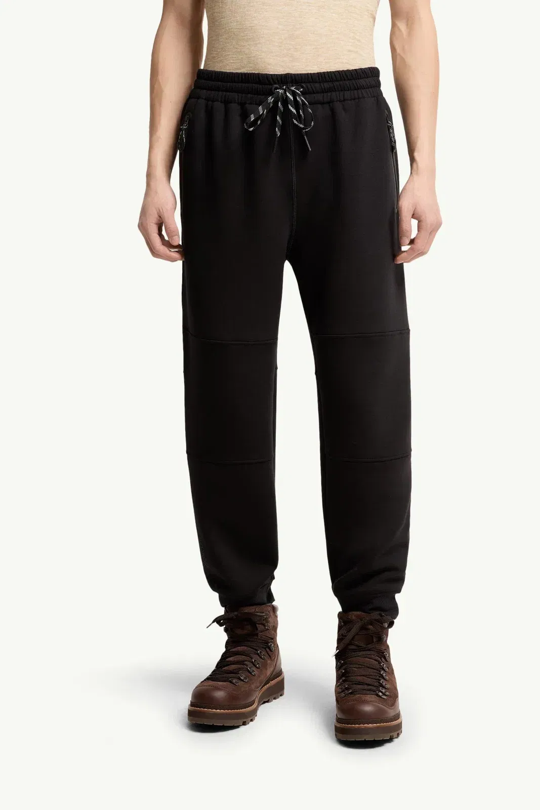 Moncler Logo Sweatpants Black Black
