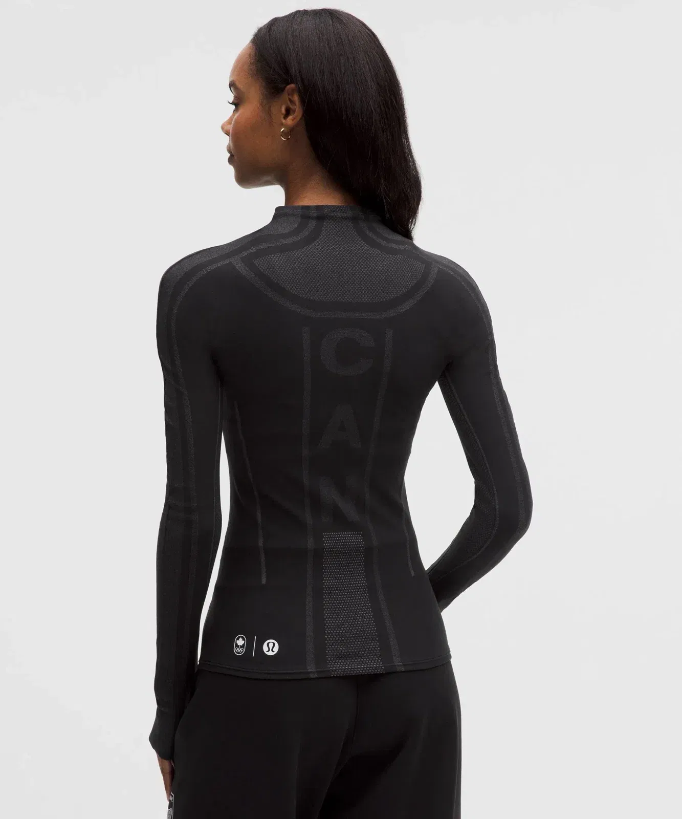 Lululemon Women's Team Canada Women's Seamless Mockneck Base Layer *COC Logo