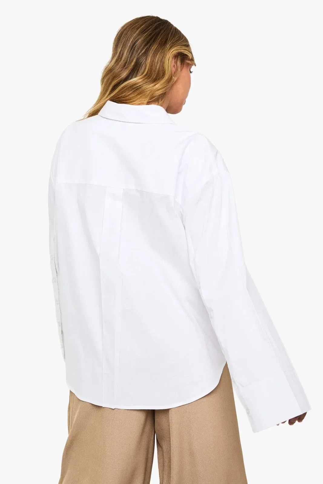 Cotton Wide Sleeve Oversized Shirt