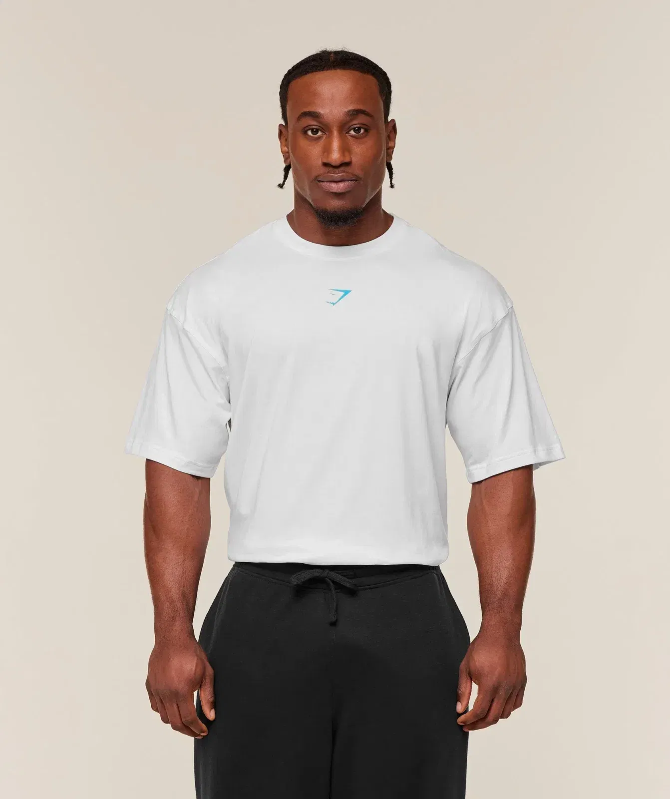 Gymshark Power T-Shirt - GS White/GS Brand Blue