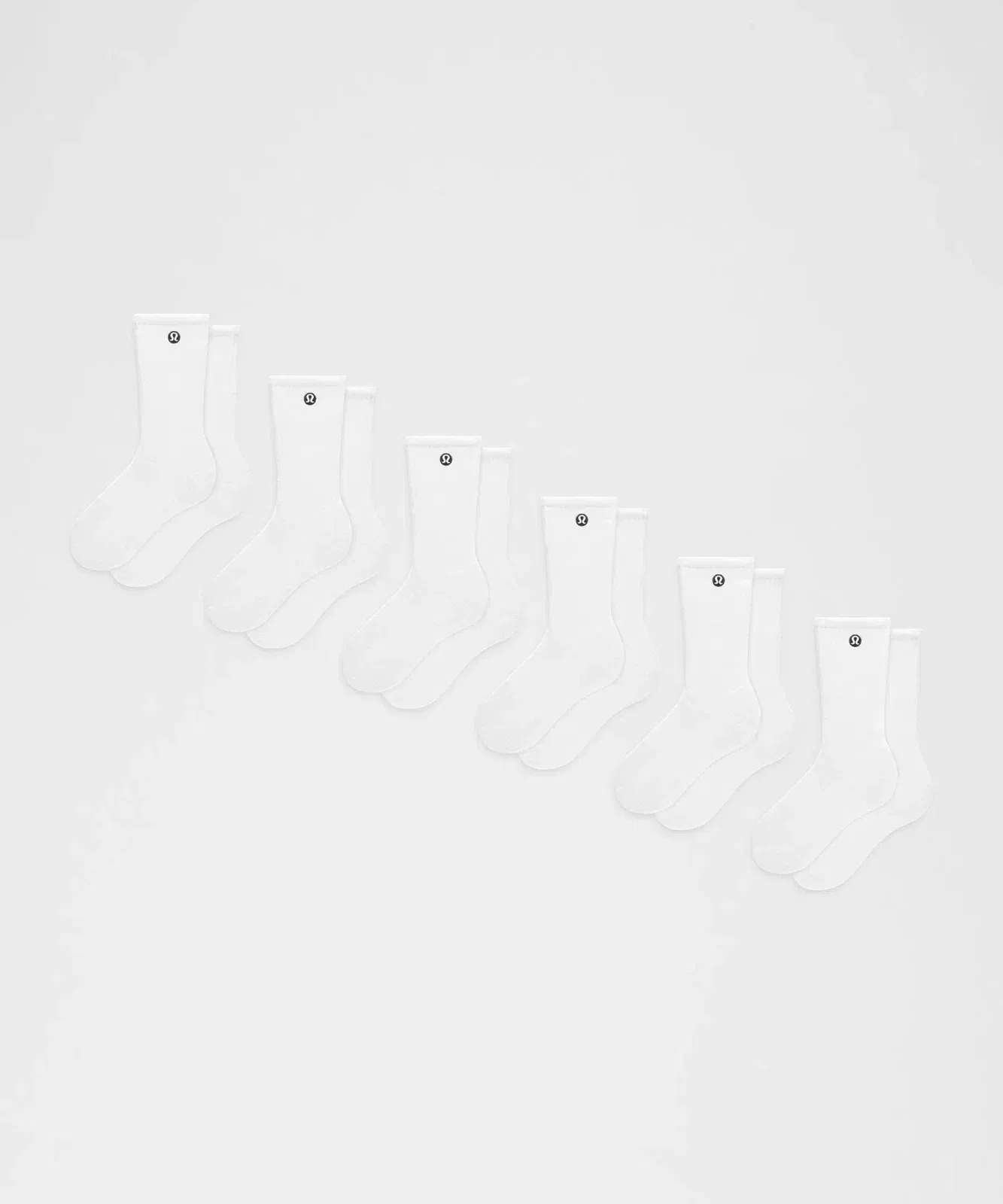 Lululemon Unisex Daily Essential Crew Socks *6 Pack