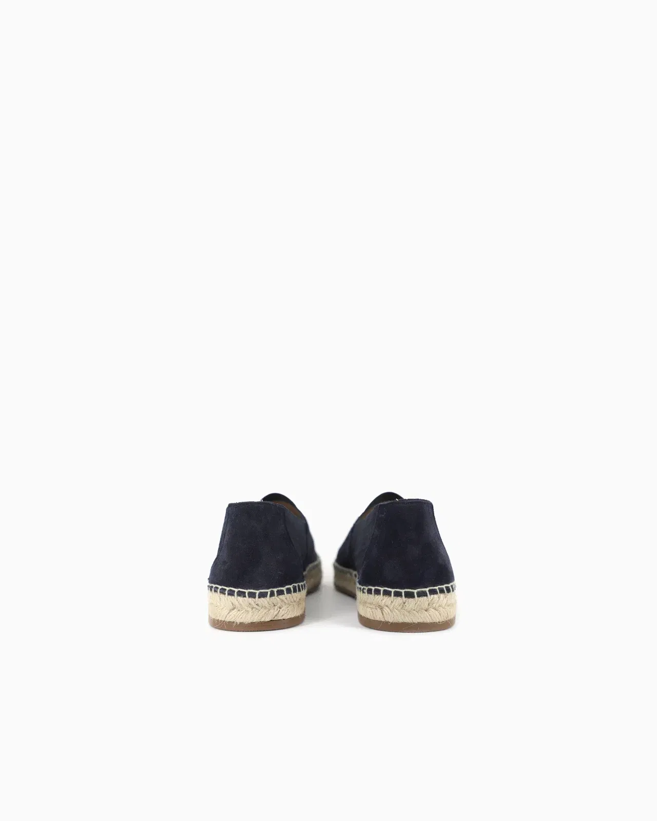 Emporio Armani Jacquard Espadrilles With All-Over Logo Lettering Blue