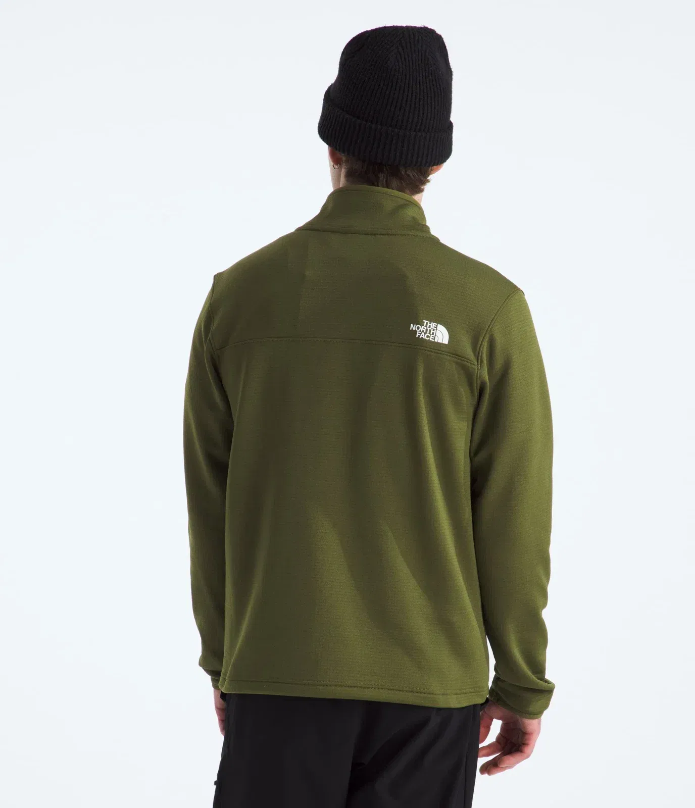 The North Face Men’s Cedar Trail Grid Fleece Full-Zip Jacket Woodland Green