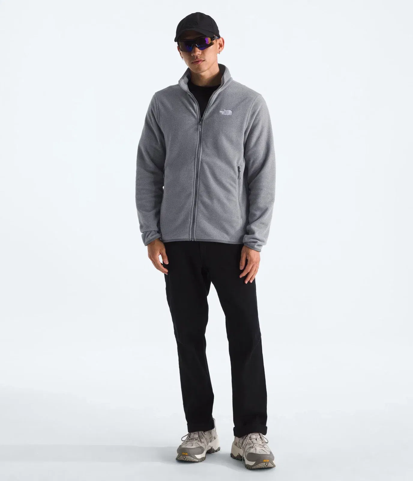 The North Face Men’s Glacier Fleece Jacket TNF Mid Grey Heather