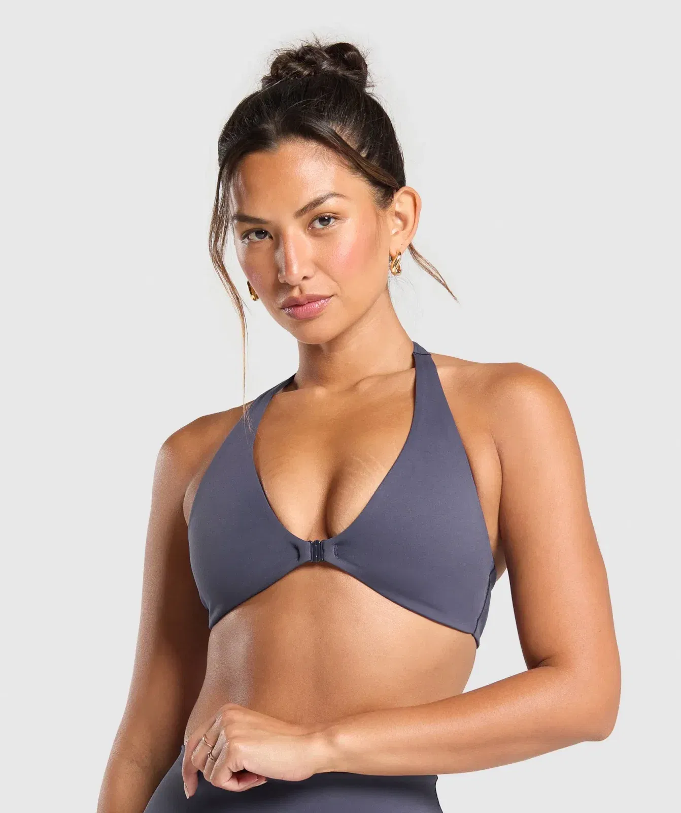 Women's Gymshark Elevate Sports Bra Heavy Blue