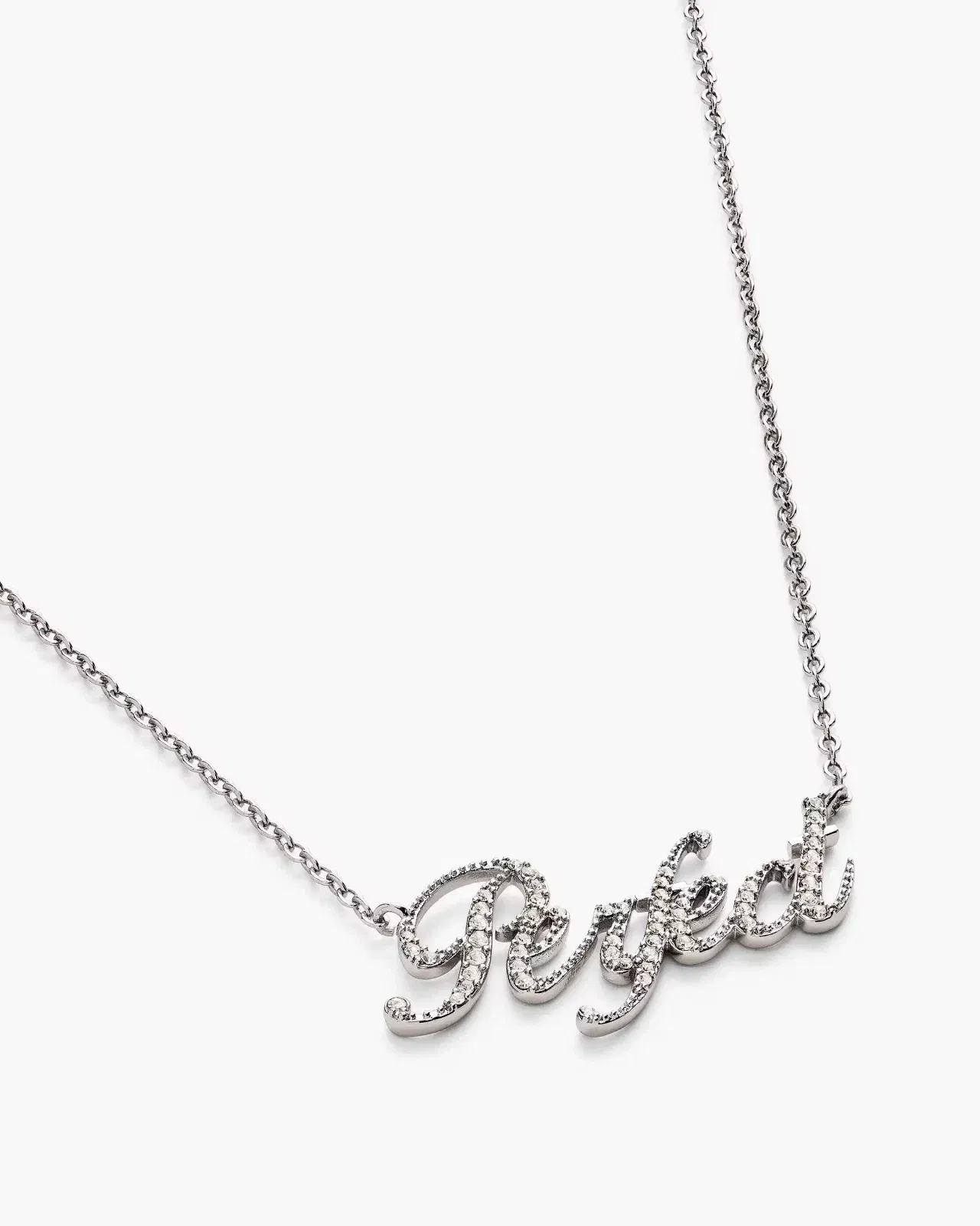 Marc Jacobs The Perfect Pave Necklace Silver/Crystal