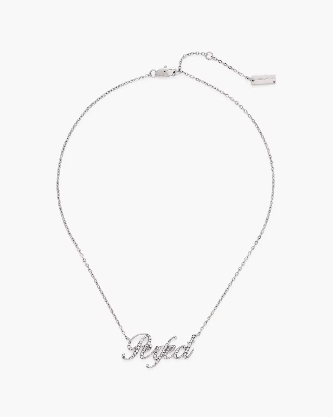 Marc Jacobs The Perfect Pave Necklace Silver/Crystal