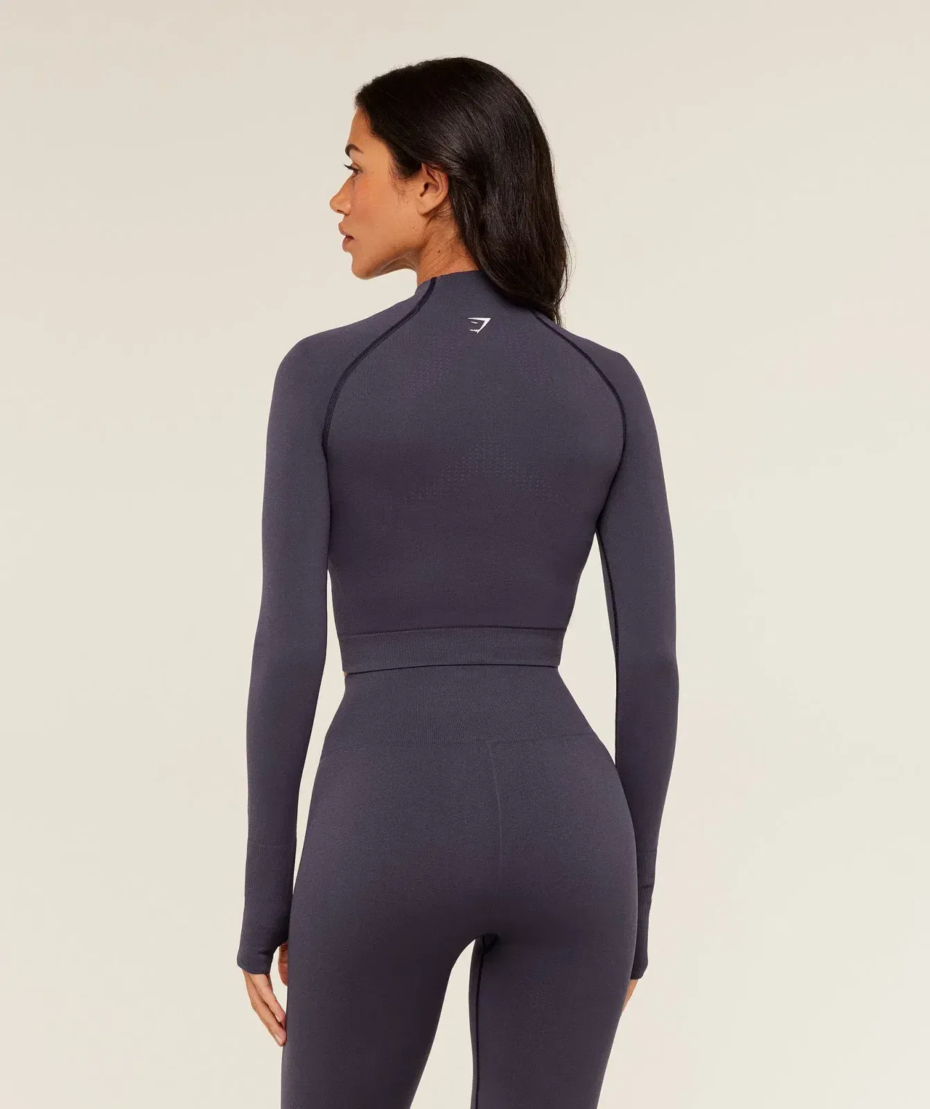 Women's Gymshark Vital Seamless Midi Zip 2.0 Pullover Midnight Purple