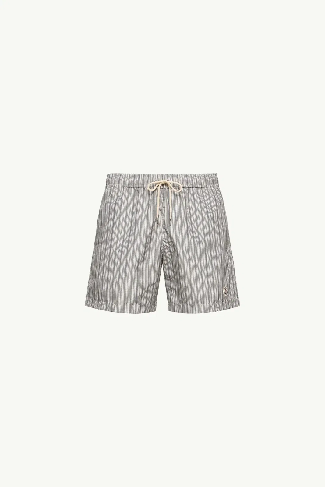 Moncler Striped Swim Shorts White & Blue White & Blue