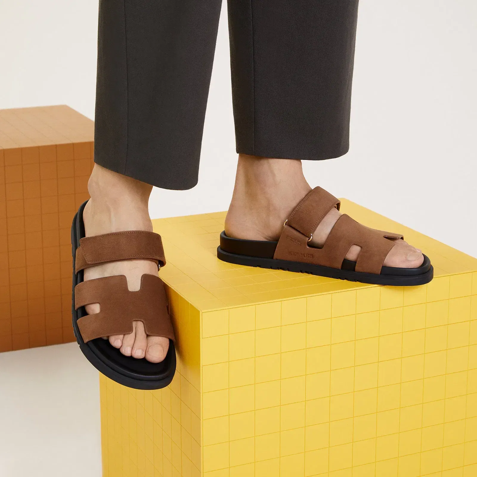 Hermes Chypre Sandal Noir