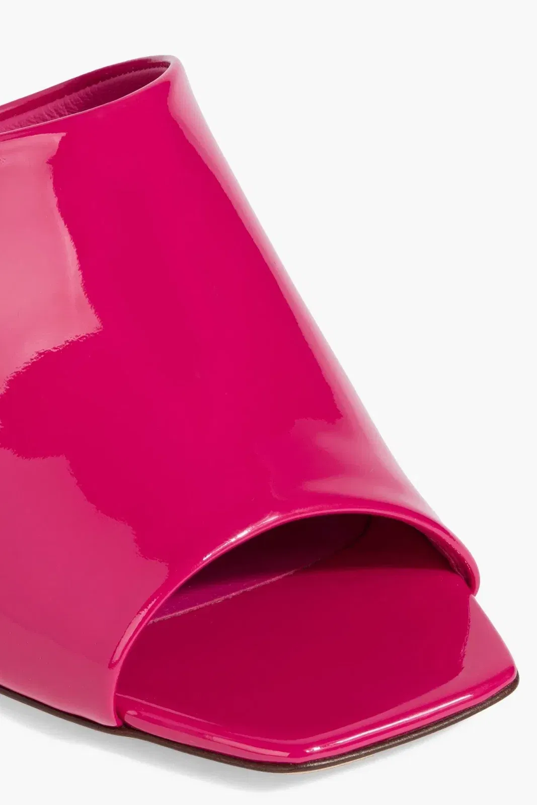 Dolce&Gabbana Patent-Leather Mules Fuchsia Women's