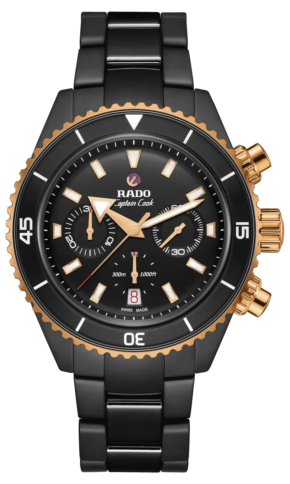 Rado Captain Cook High-Tech Ceramic Automatic Chronograph Black r32156153