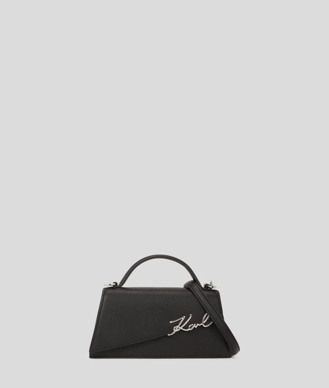 KarlLagerfeld Ksignature Slim Crossbody Bag Black-Nickel
