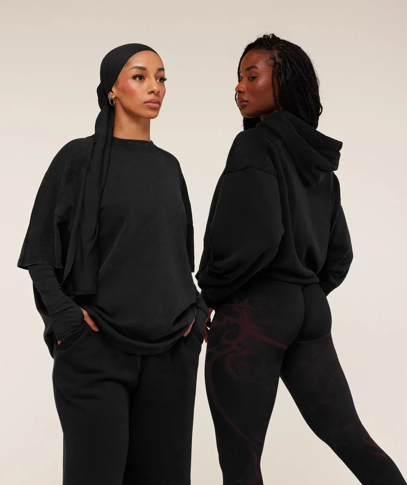 Women's Gymshark Pump Cover Structured Fleece Top Black