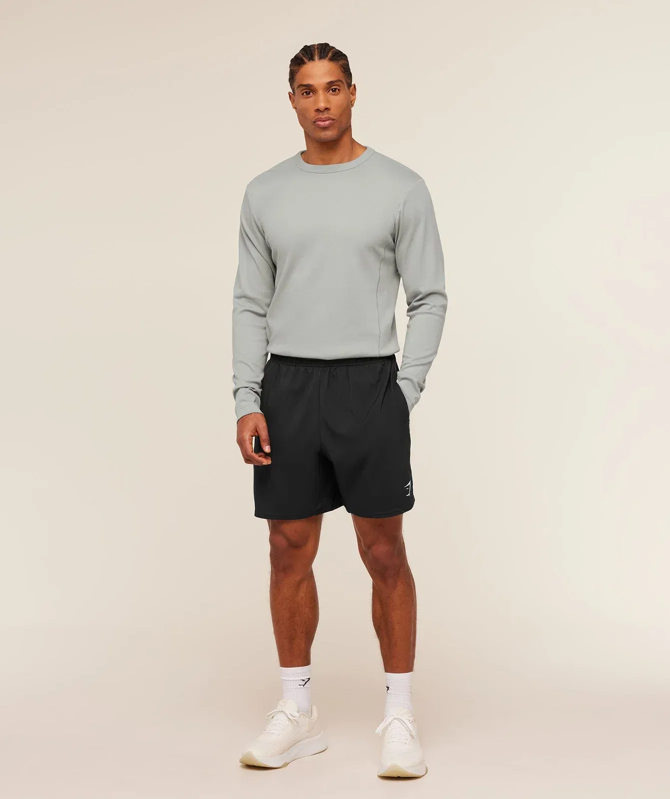 Gymshark Off Duty Long Sleeve T-Shirt Smokey Grey
