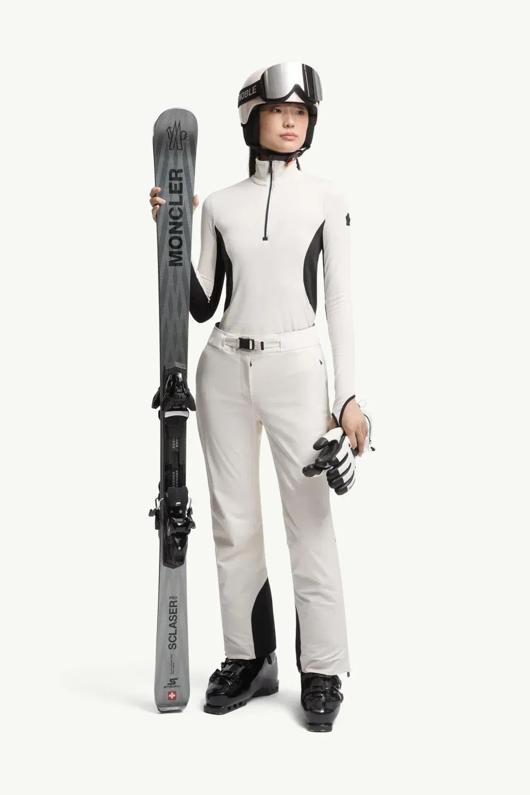 Moncler Polartec® Half-Zip Turtleneck White White