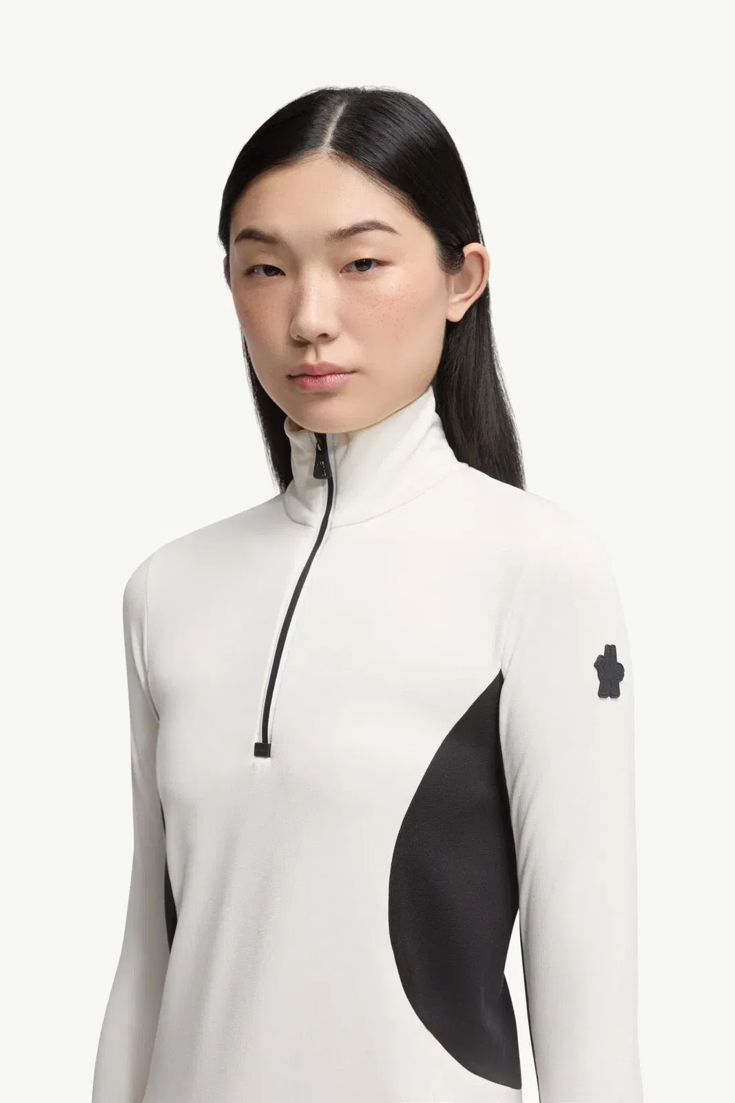 Moncler Polartec® Half-Zip Turtleneck White White
