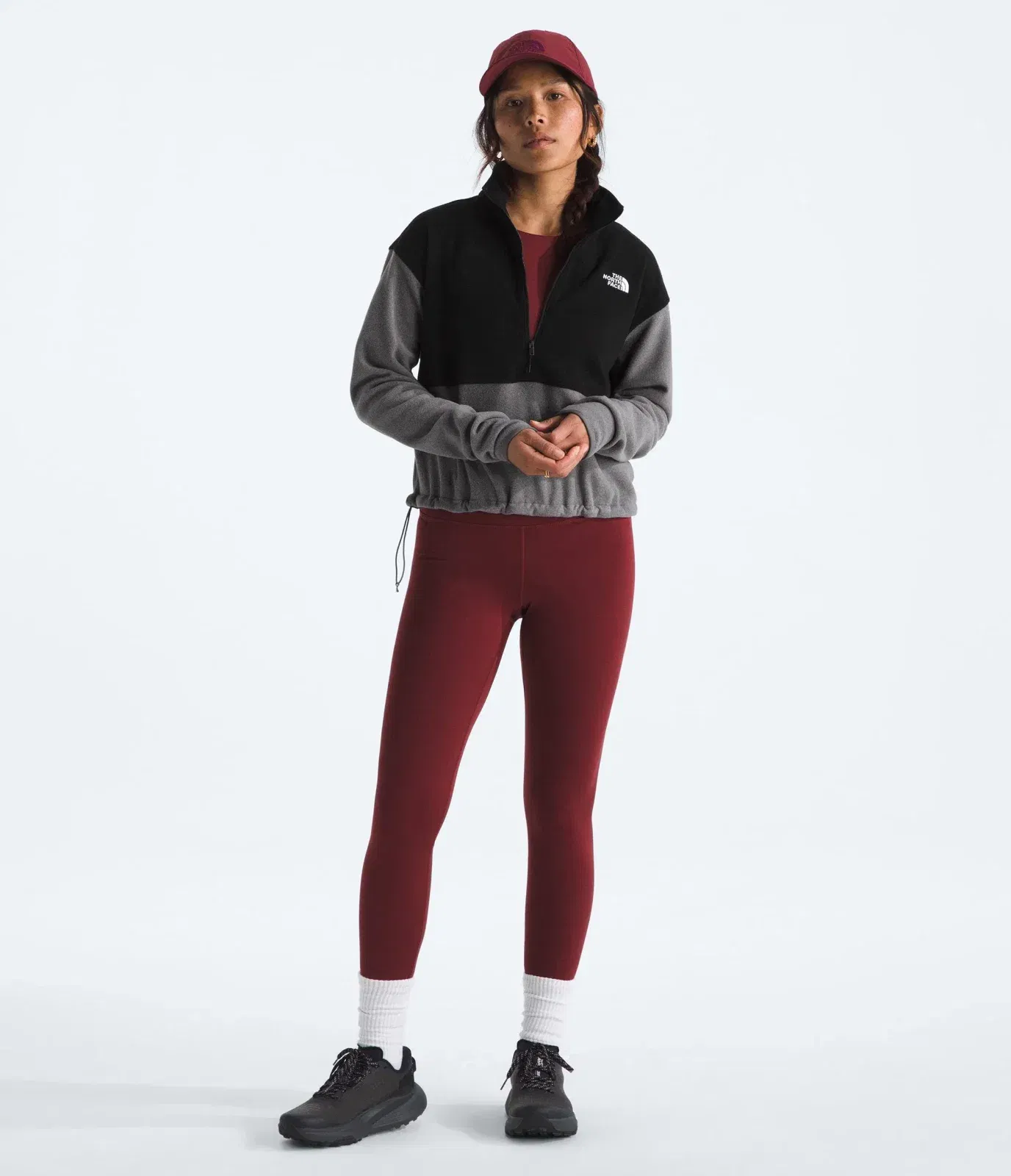 The North Face Women’s Glacier Fleece ½-Zip Short Jacket TNF Mid Grey Heather