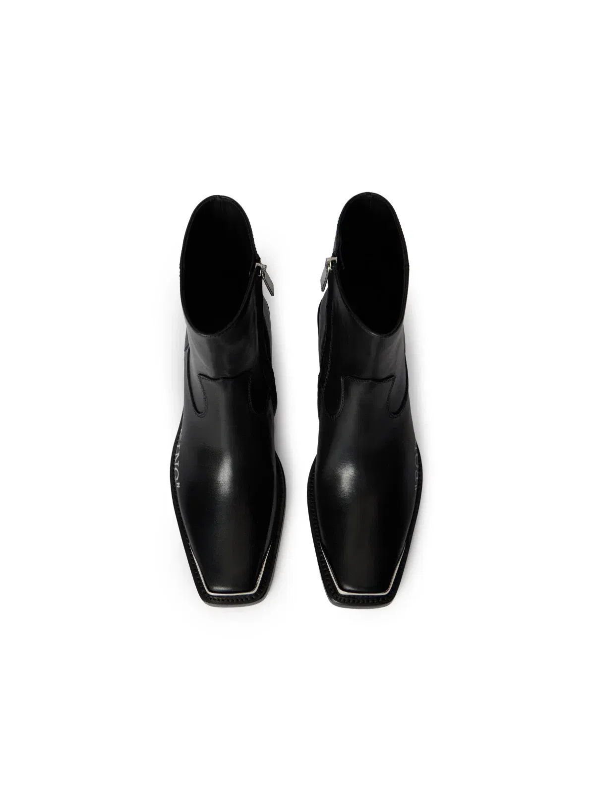 Off-White For Walking Texan Ankle Boots Womens Black