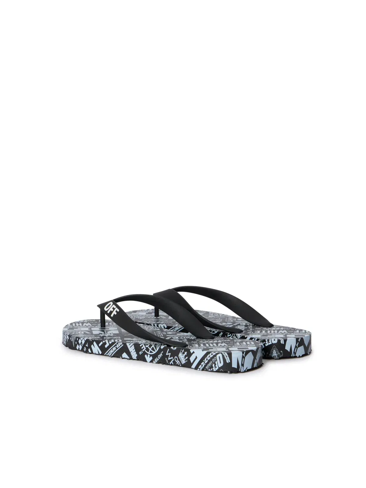 Off-White Off Stamp Flip Flops White