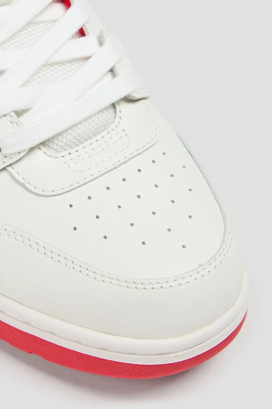 Off-White Out Of Office Leather Sneakers Ivory