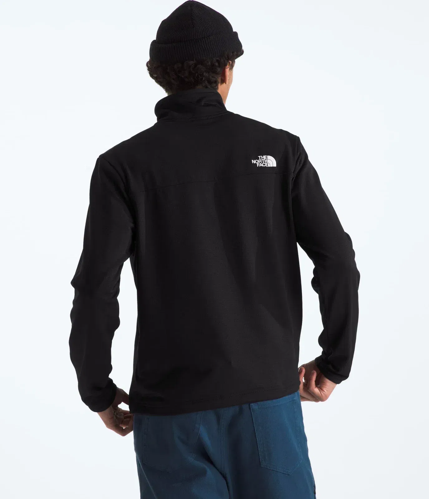 The North Face Men’s Cedar Trail Grid Fleece ¼-Zip TNF Black