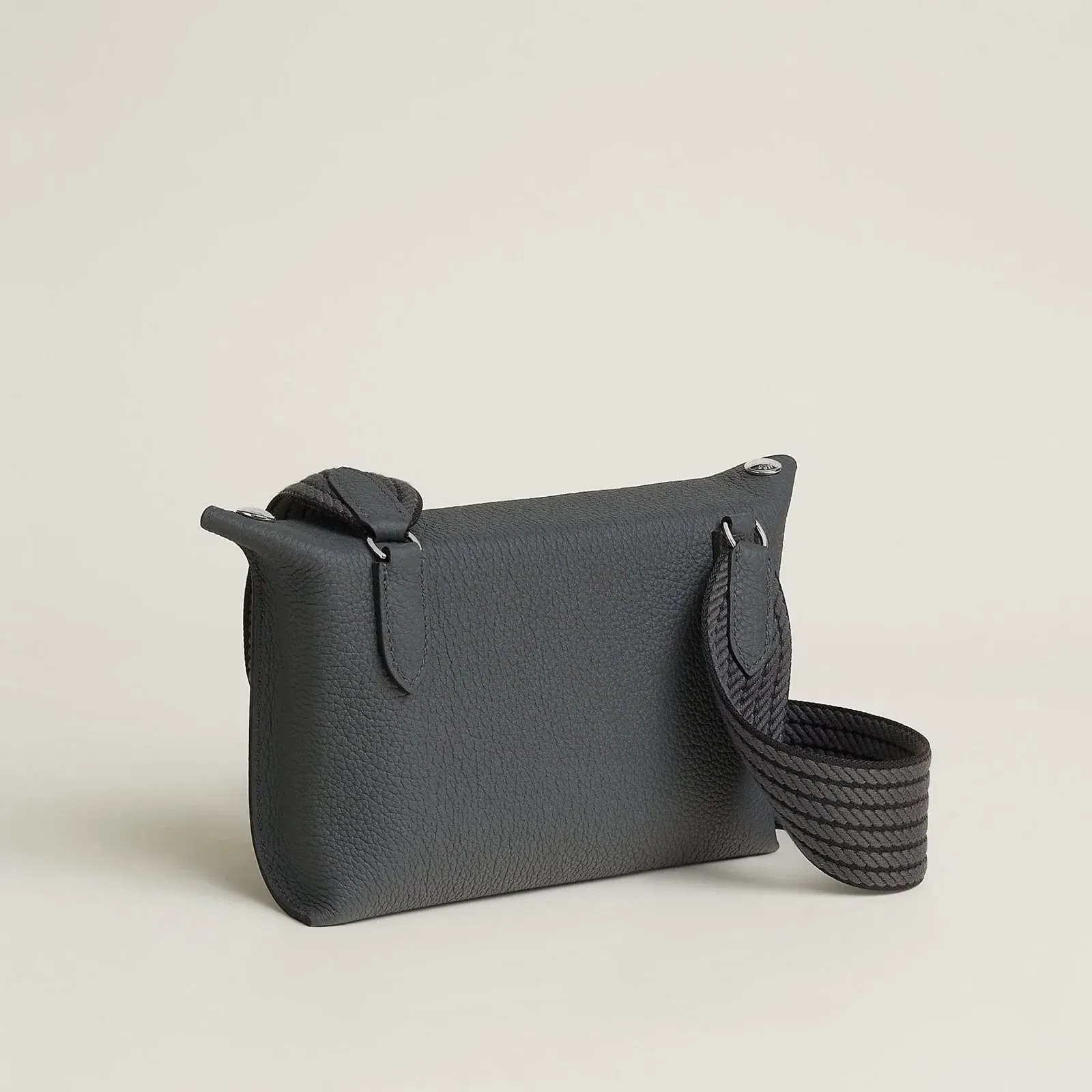 Hermes Herms Videpoches Bag Gris Misty