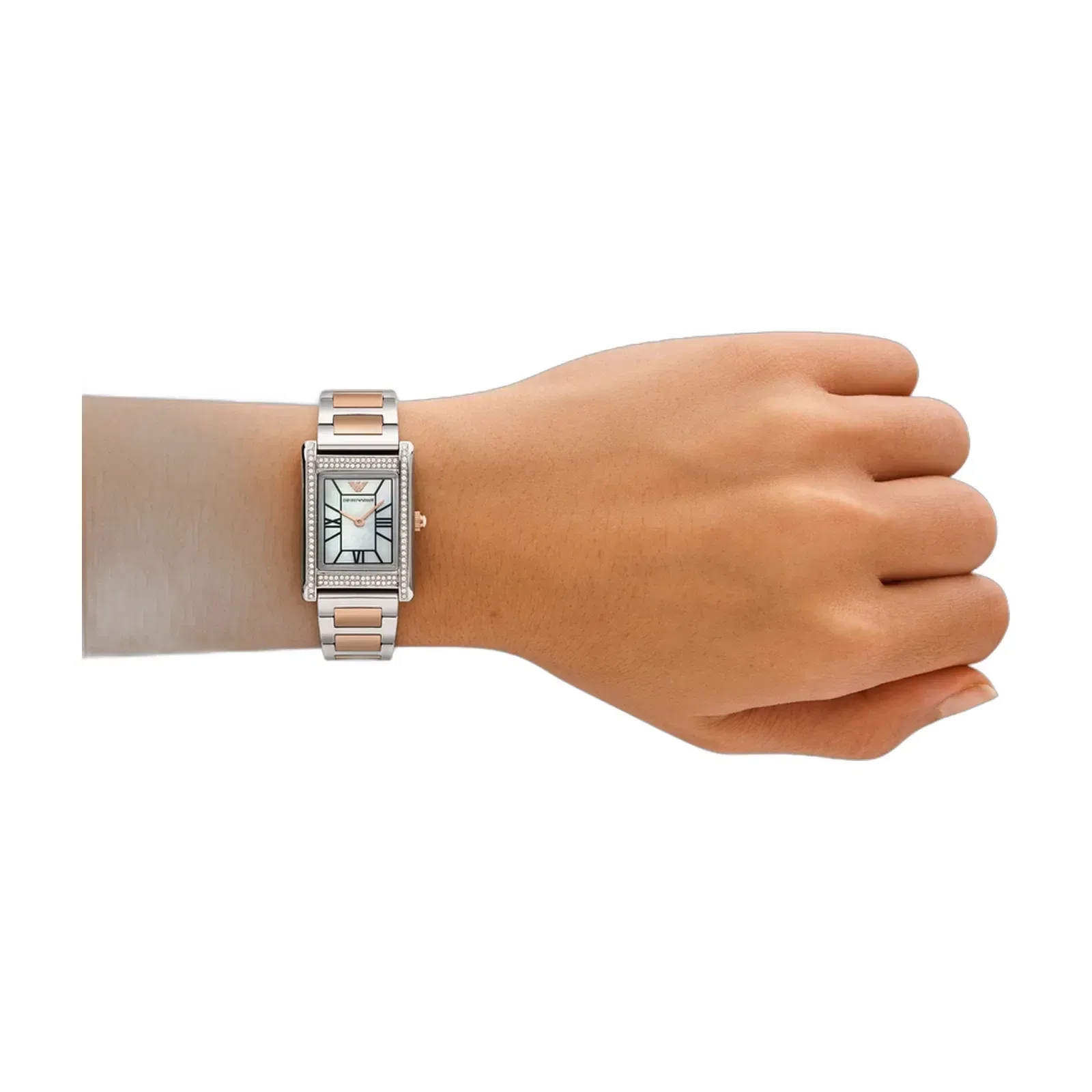 Emporio Armani Two-Hand Two-Tone Stainless Steel Watch