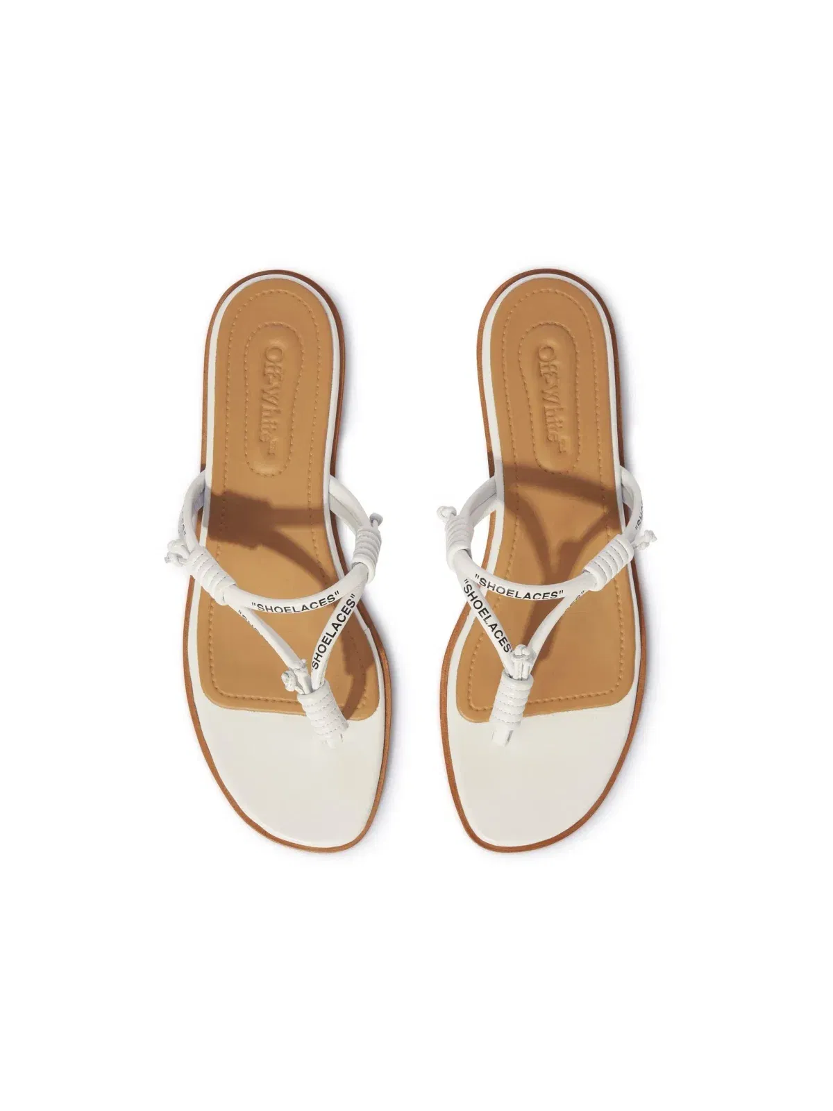 Off-White Shoelace Flat Sandal Womens White