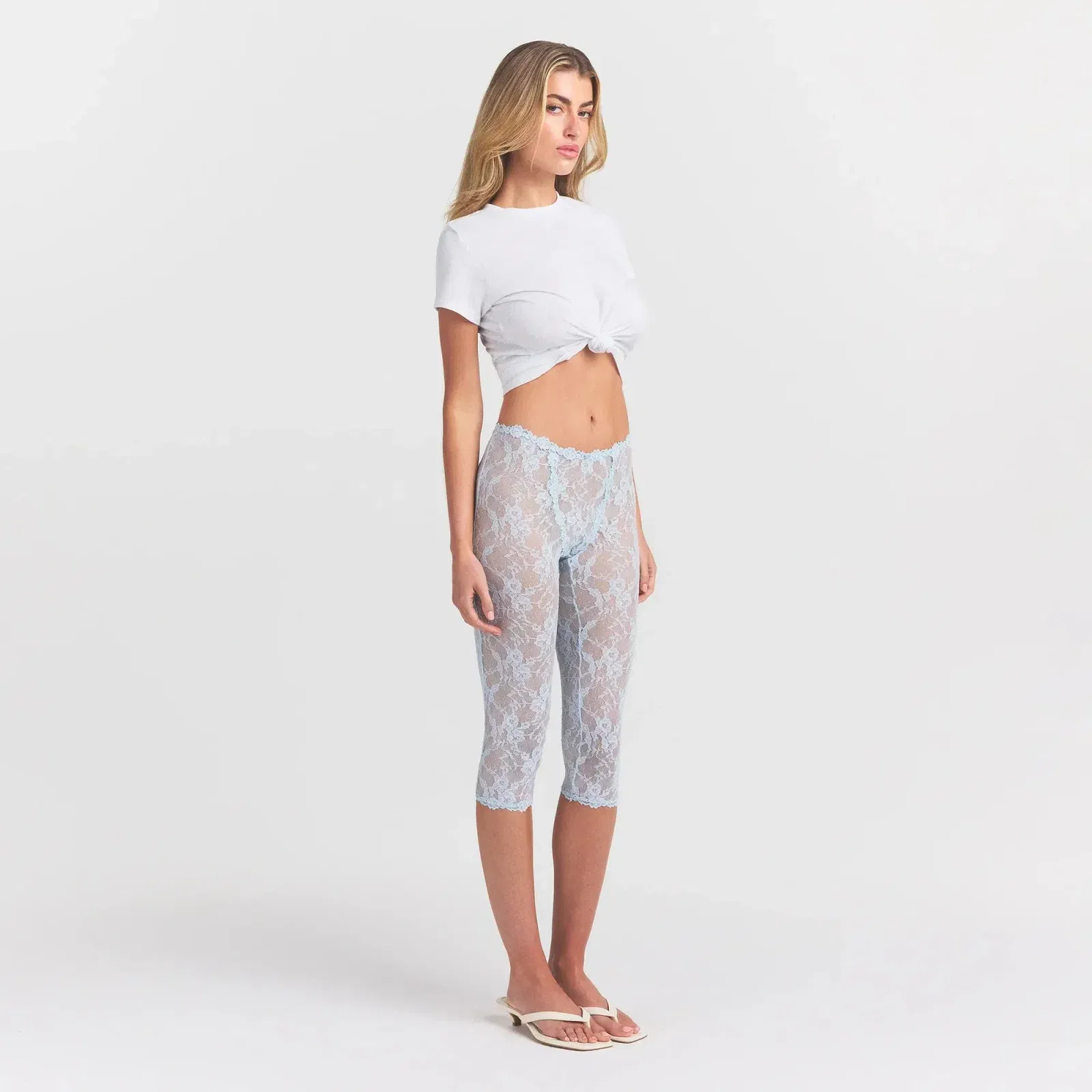 Stretch Lace Capri
