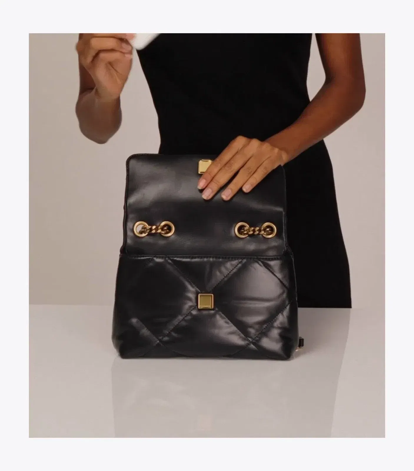 Small Kira Diamond Quilt Shoulder Bag