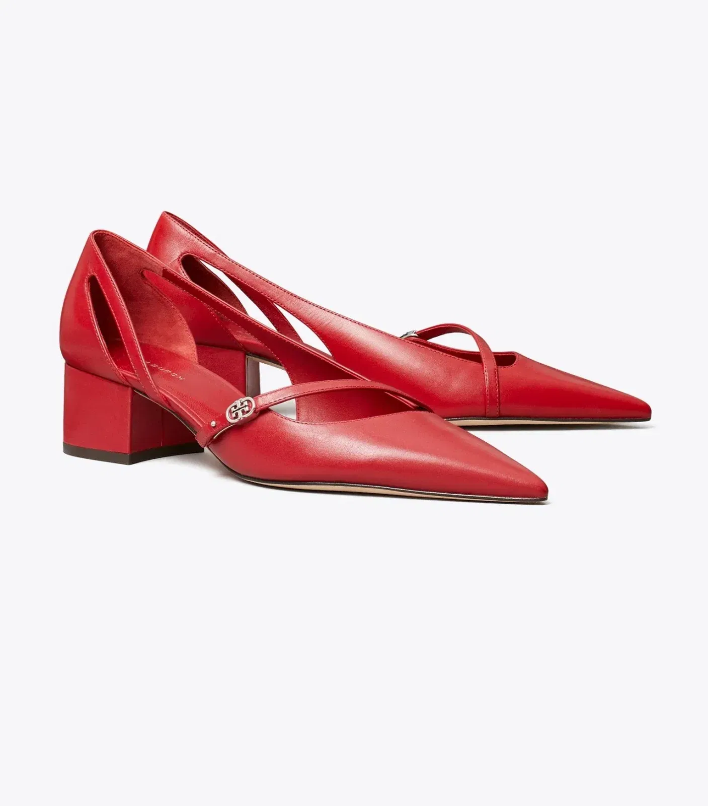 Double T Buckle D'Orsay Pump