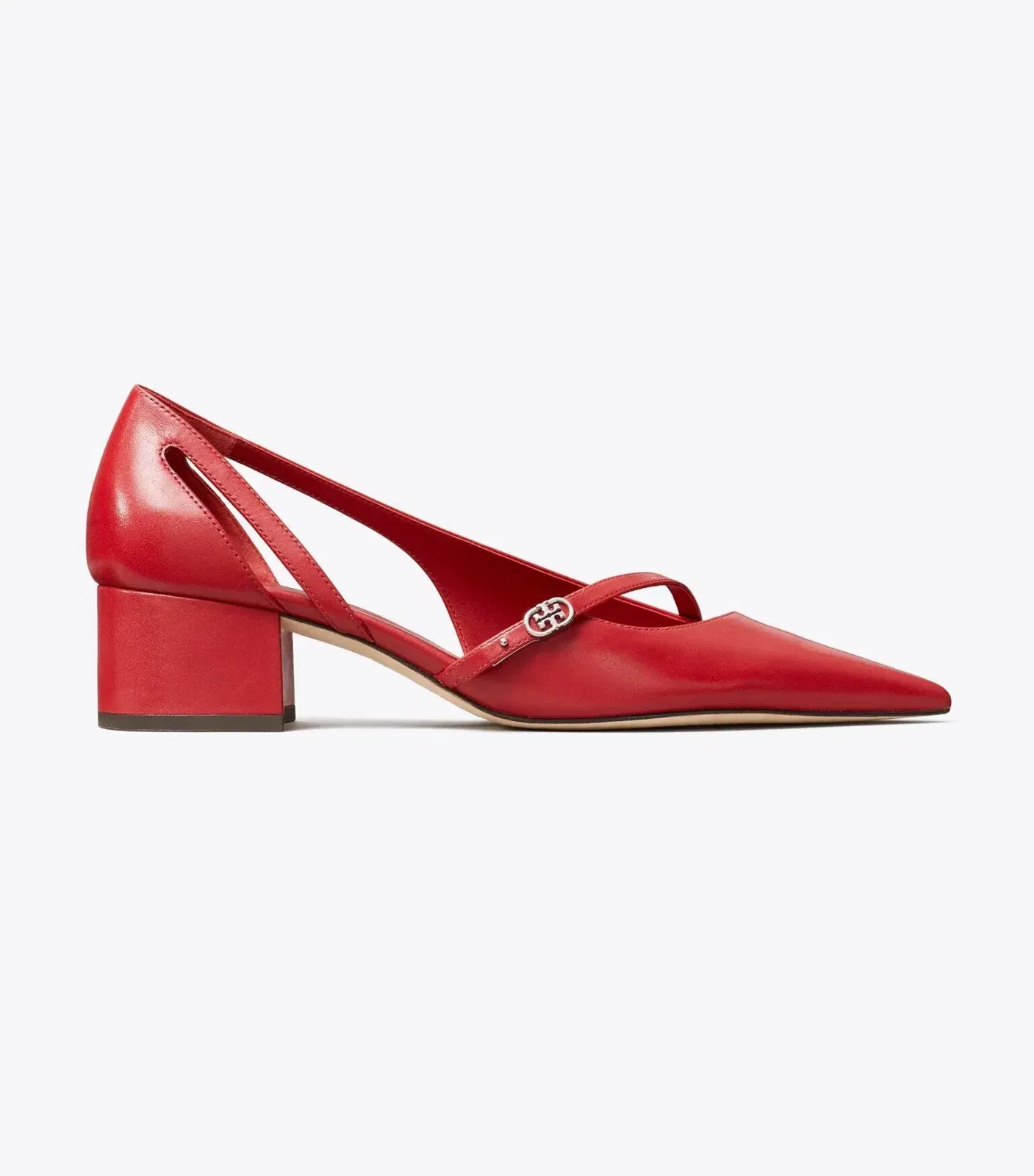 Double T Buckle D'Orsay Pump