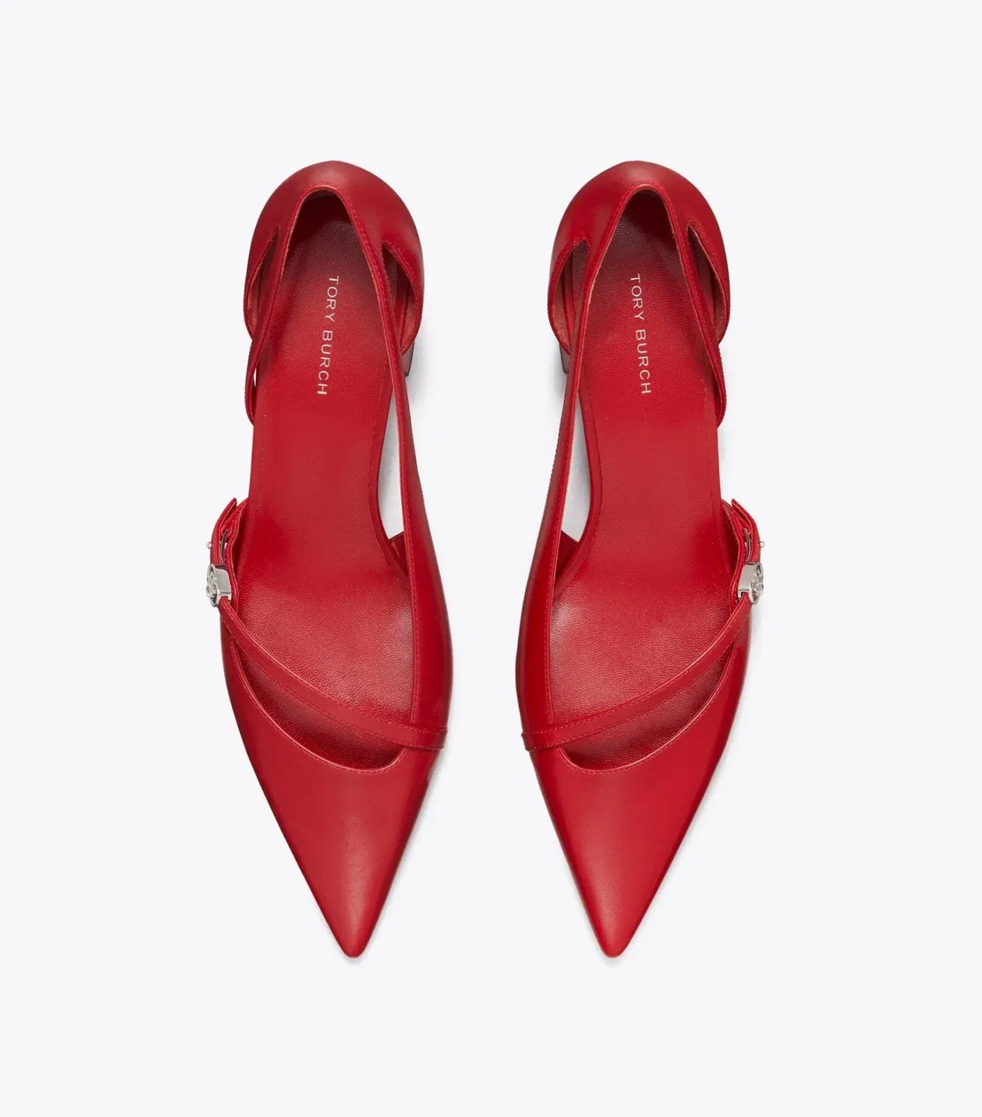 Double T Buckle D'Orsay Pump