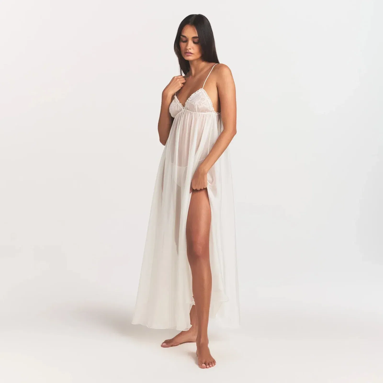 Skims Romance Long Slip Dress