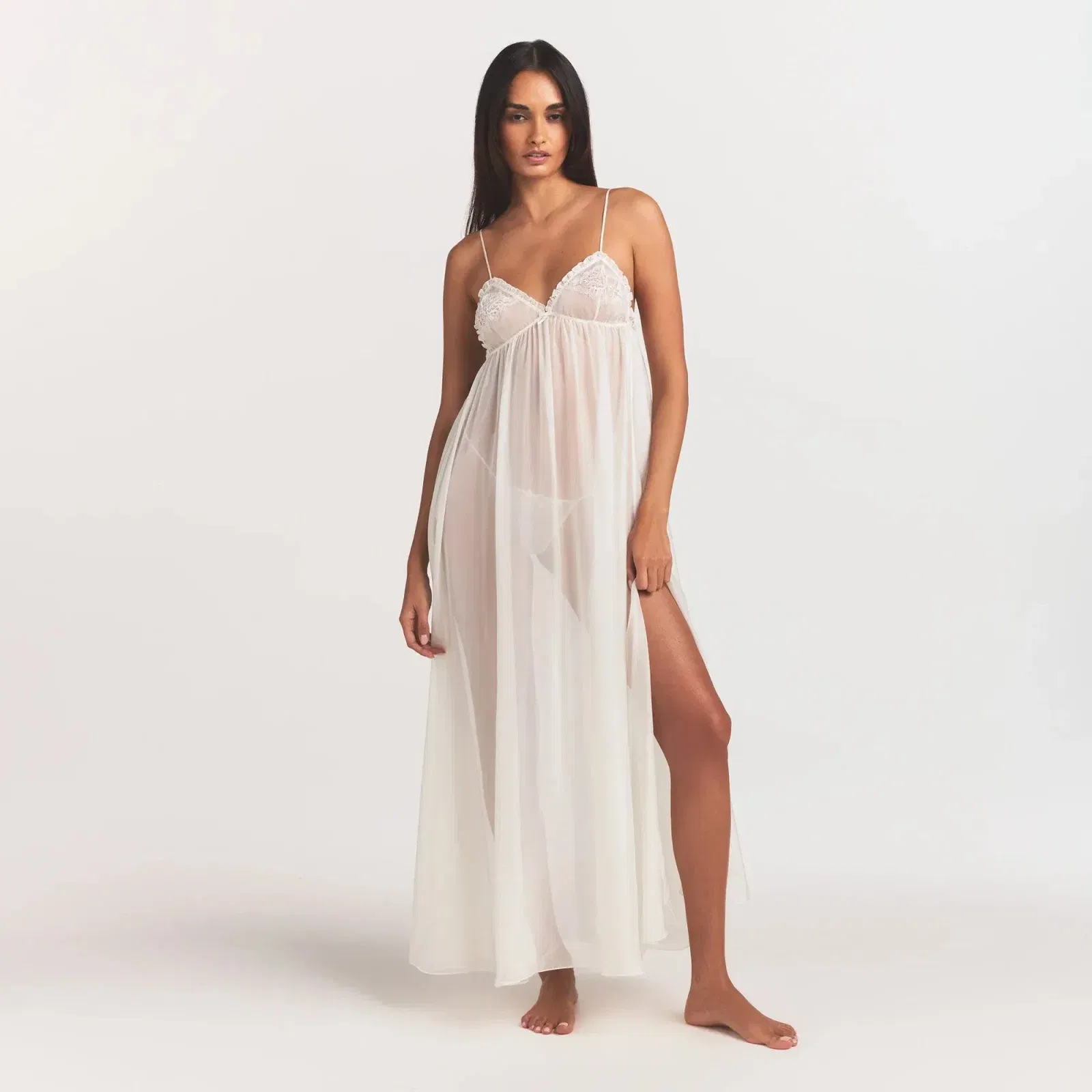 Skims Romance Long Slip Dress