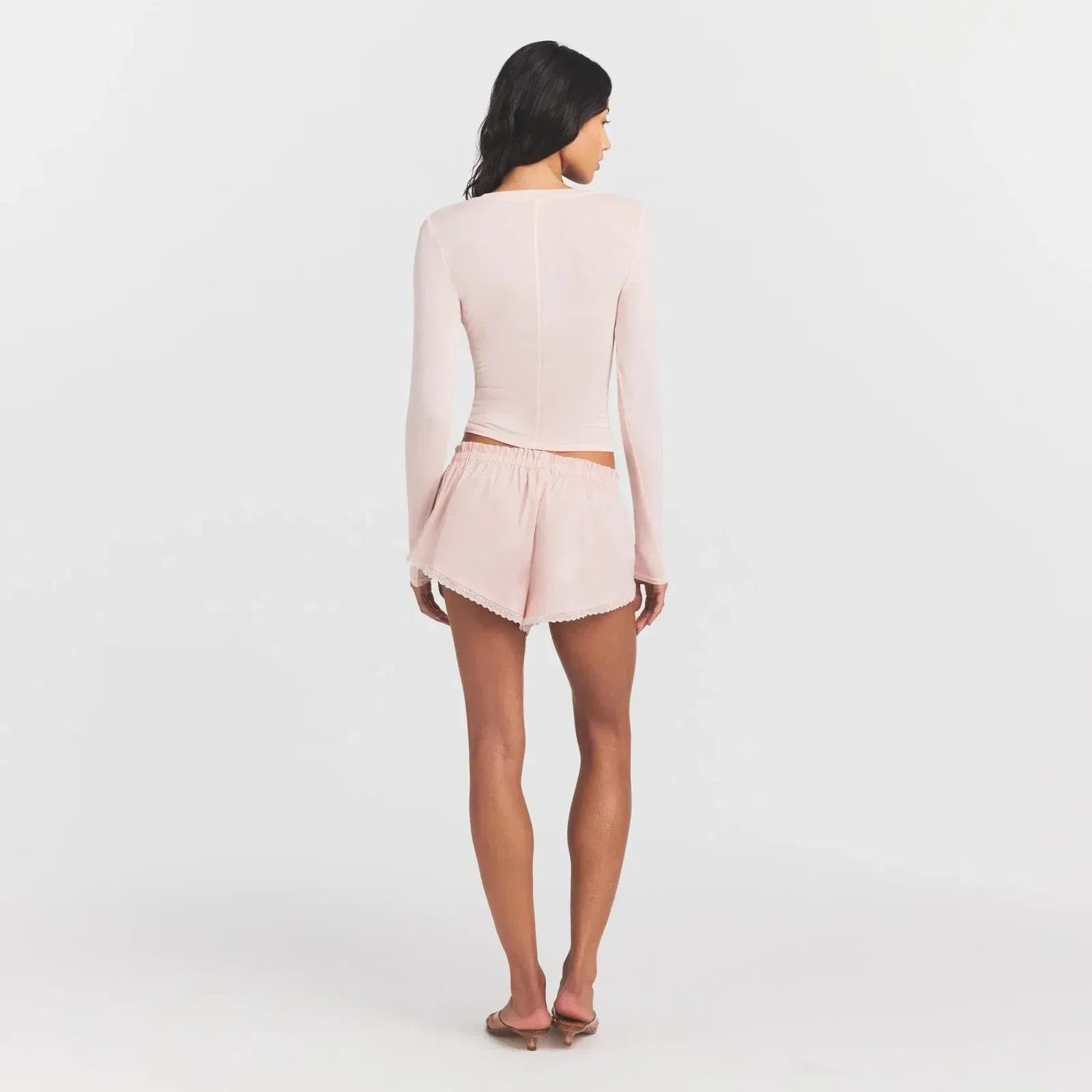 Sheer Modal Crewneck Henley
