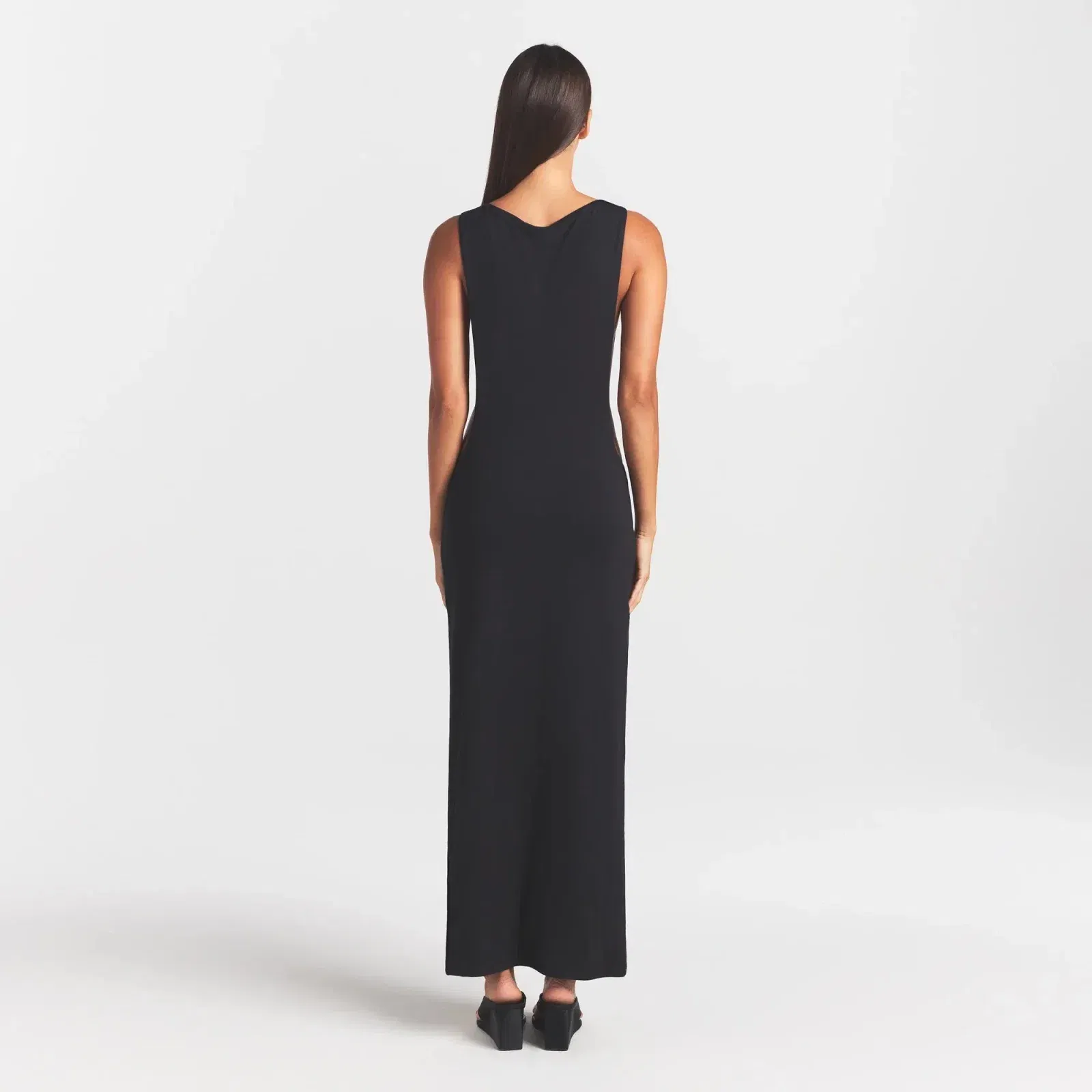 Smooth Layers Cut Out Long Dress