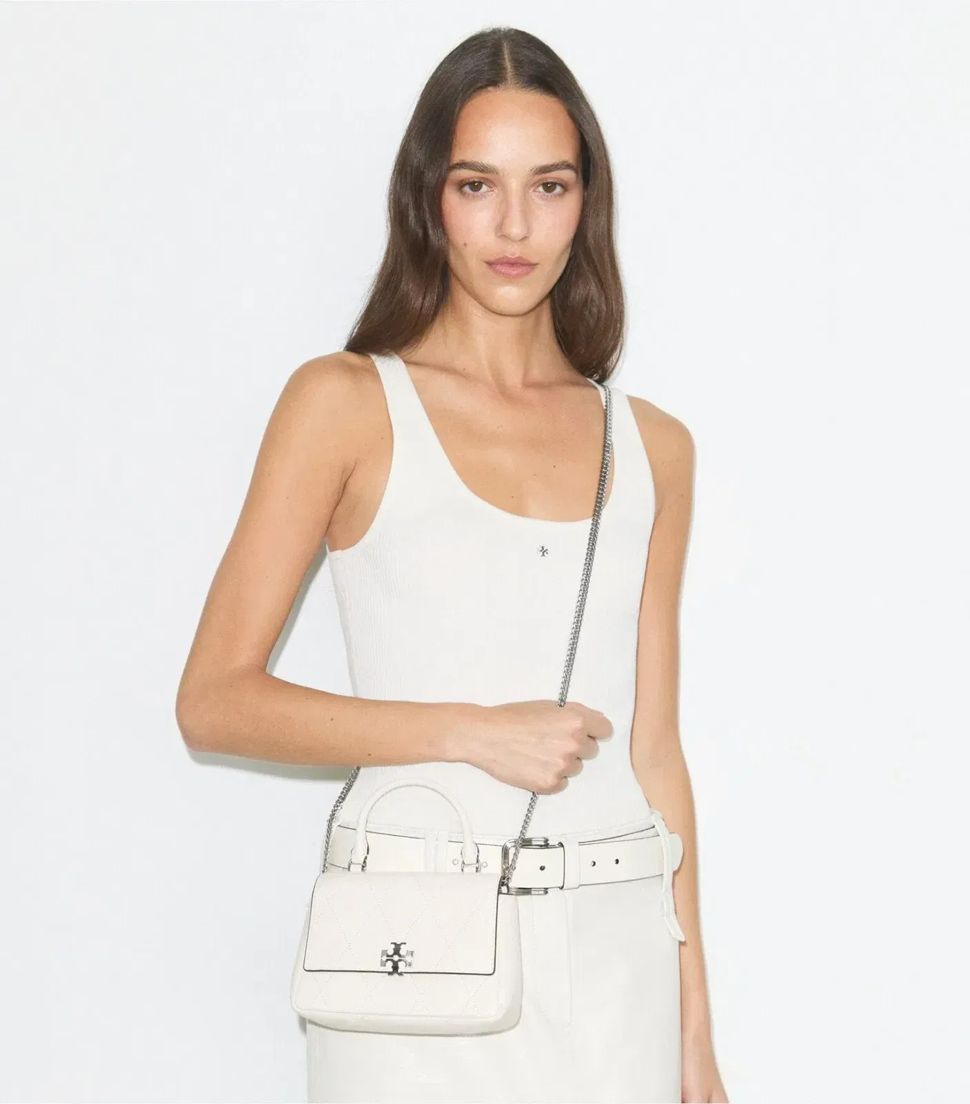 Mini Charlie Quilted Top-Handle Crossbody