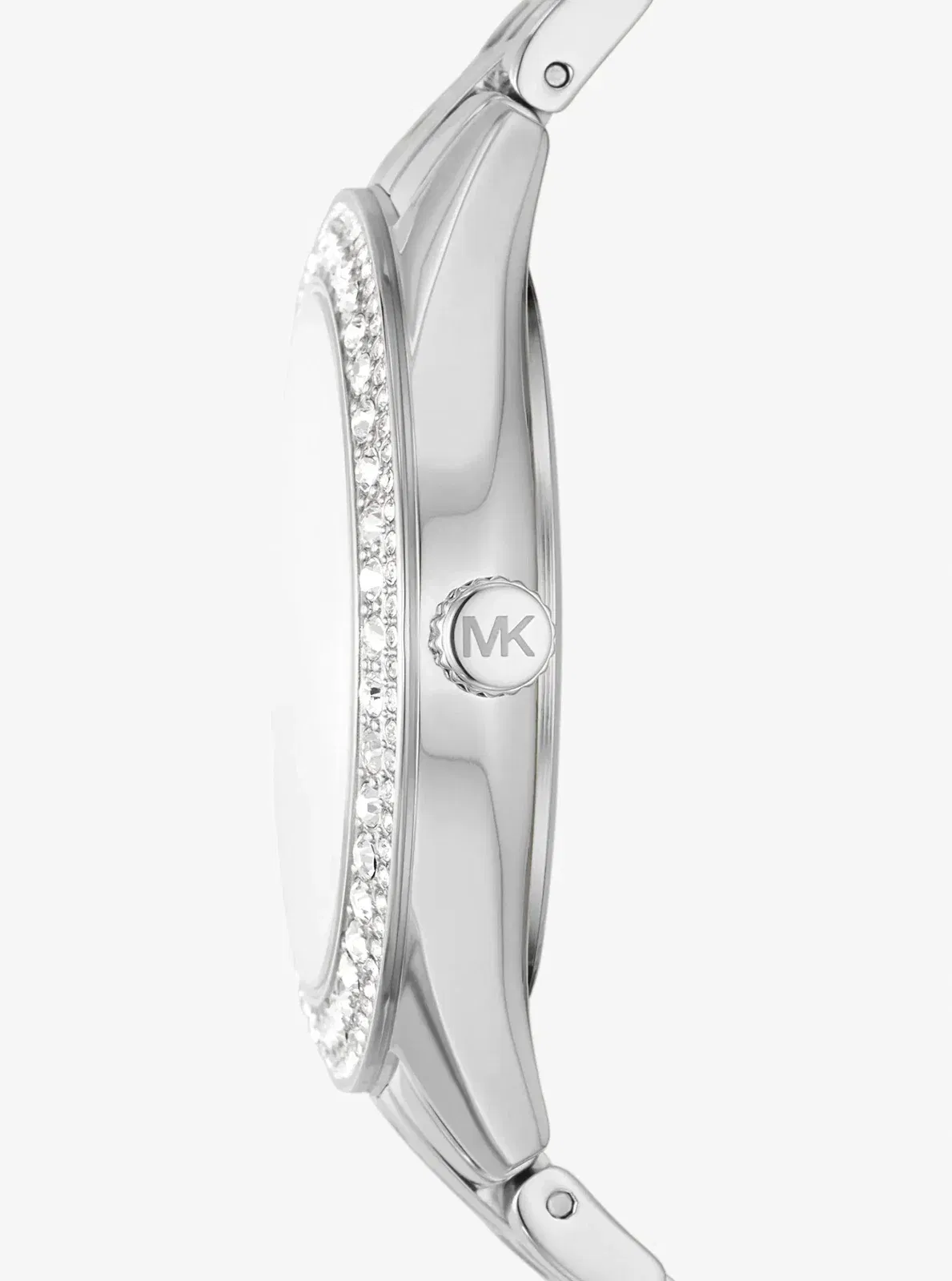 Michael Kors Harlowe Pav Silver-Tone Watch