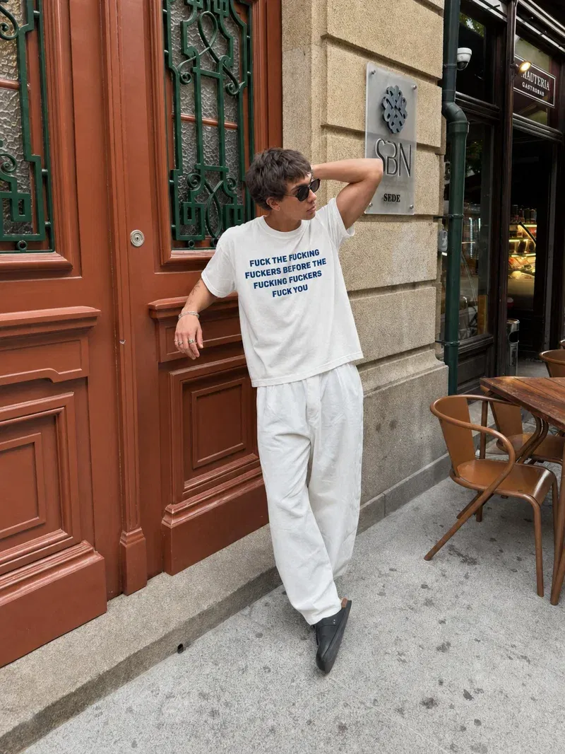 Forfksake Fuck The Fucking Fuckers T-Shirt White
