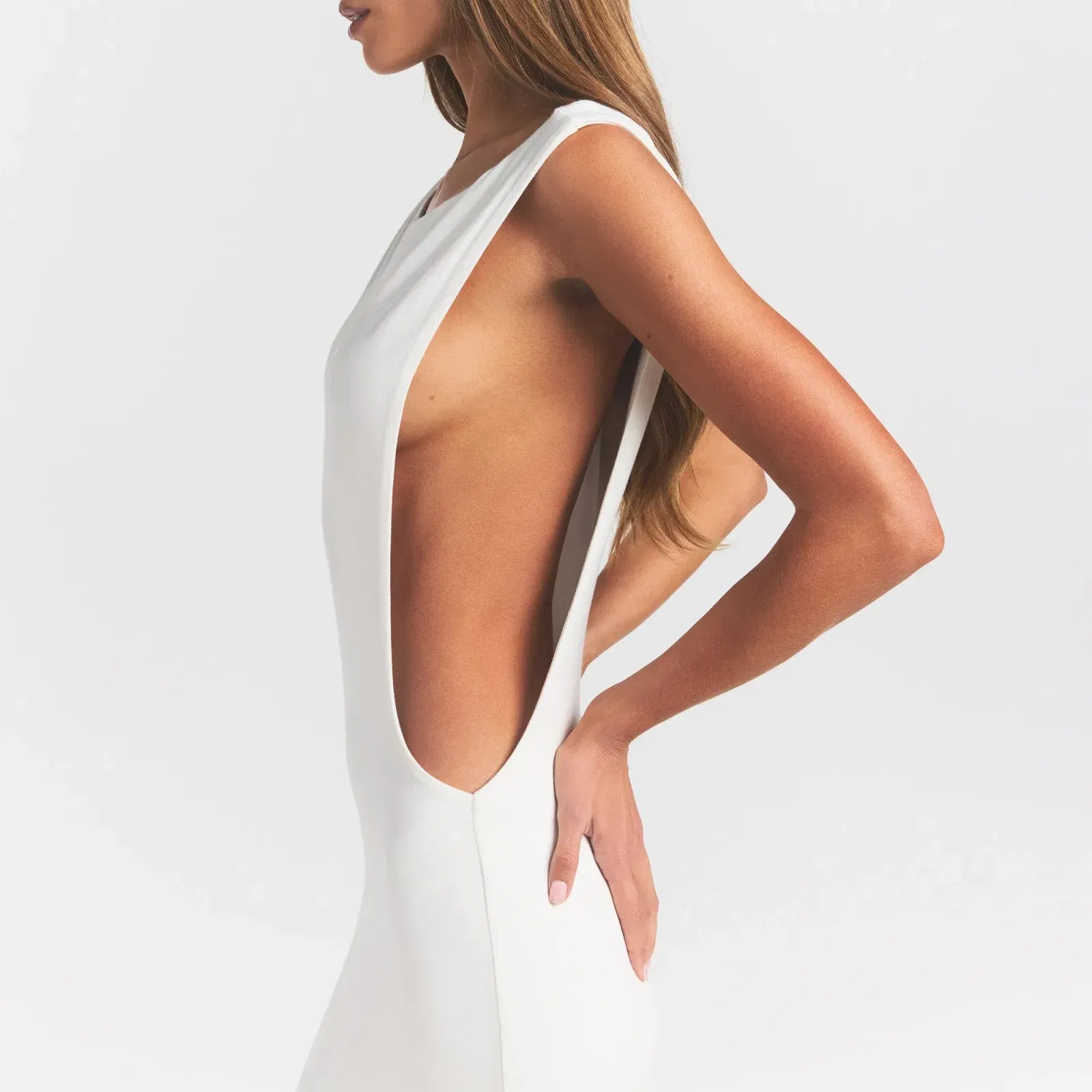 Smooth Layers Cut Out Long Dress