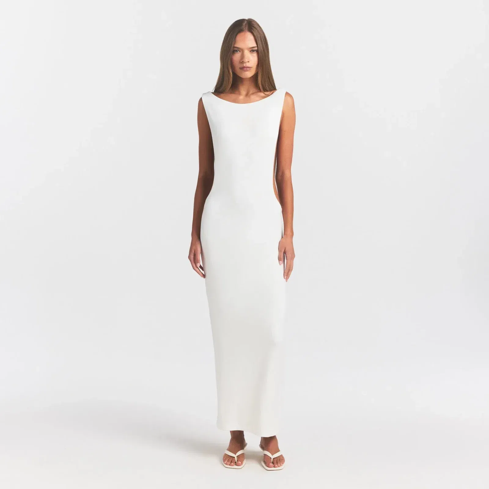 Smooth Layers Cut Out Long Dress