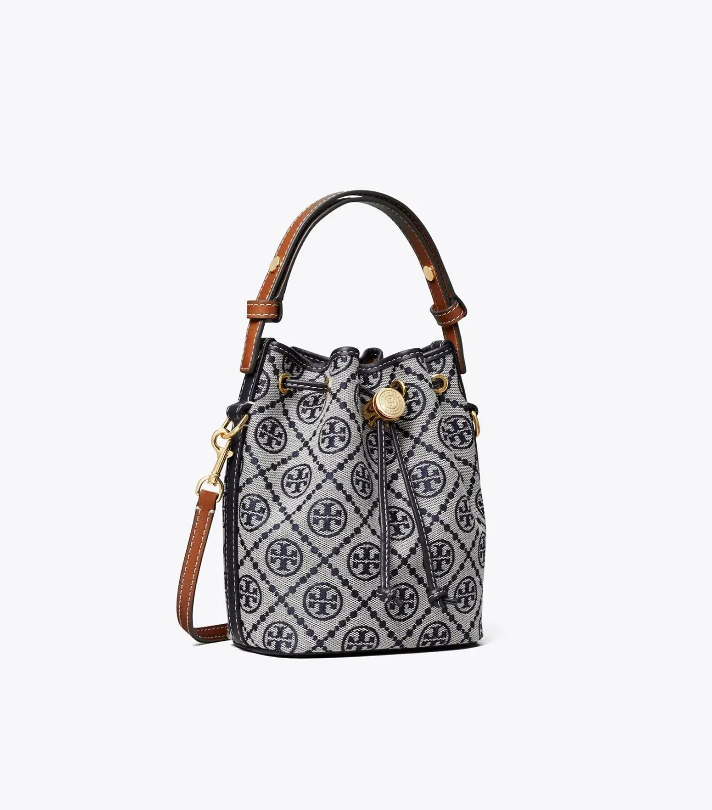 T Monogram Mini Bucket Bag