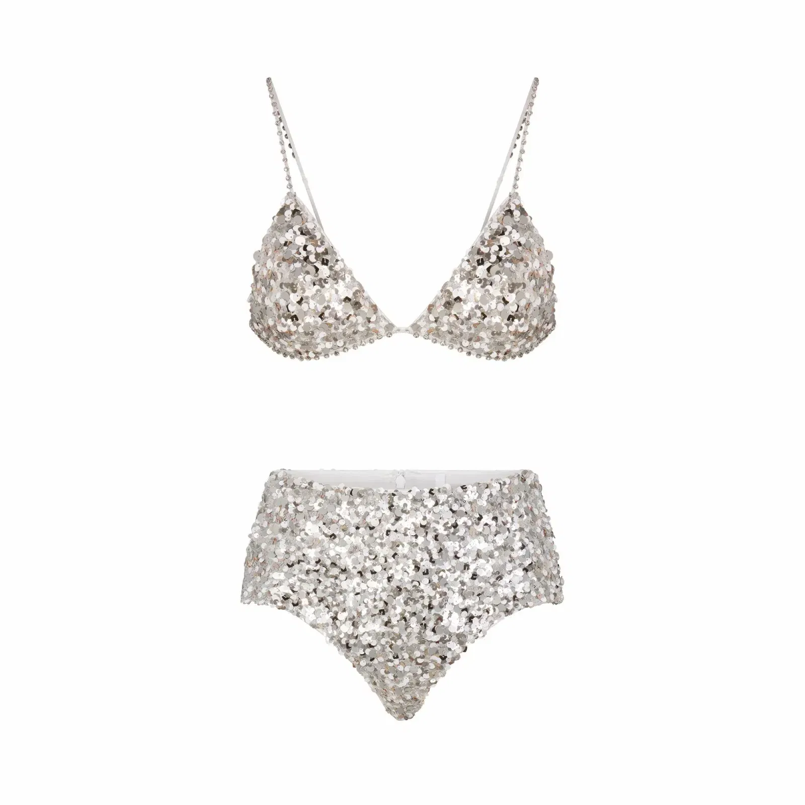 Novelty Intimates Sequin Bralette and Hipster Set