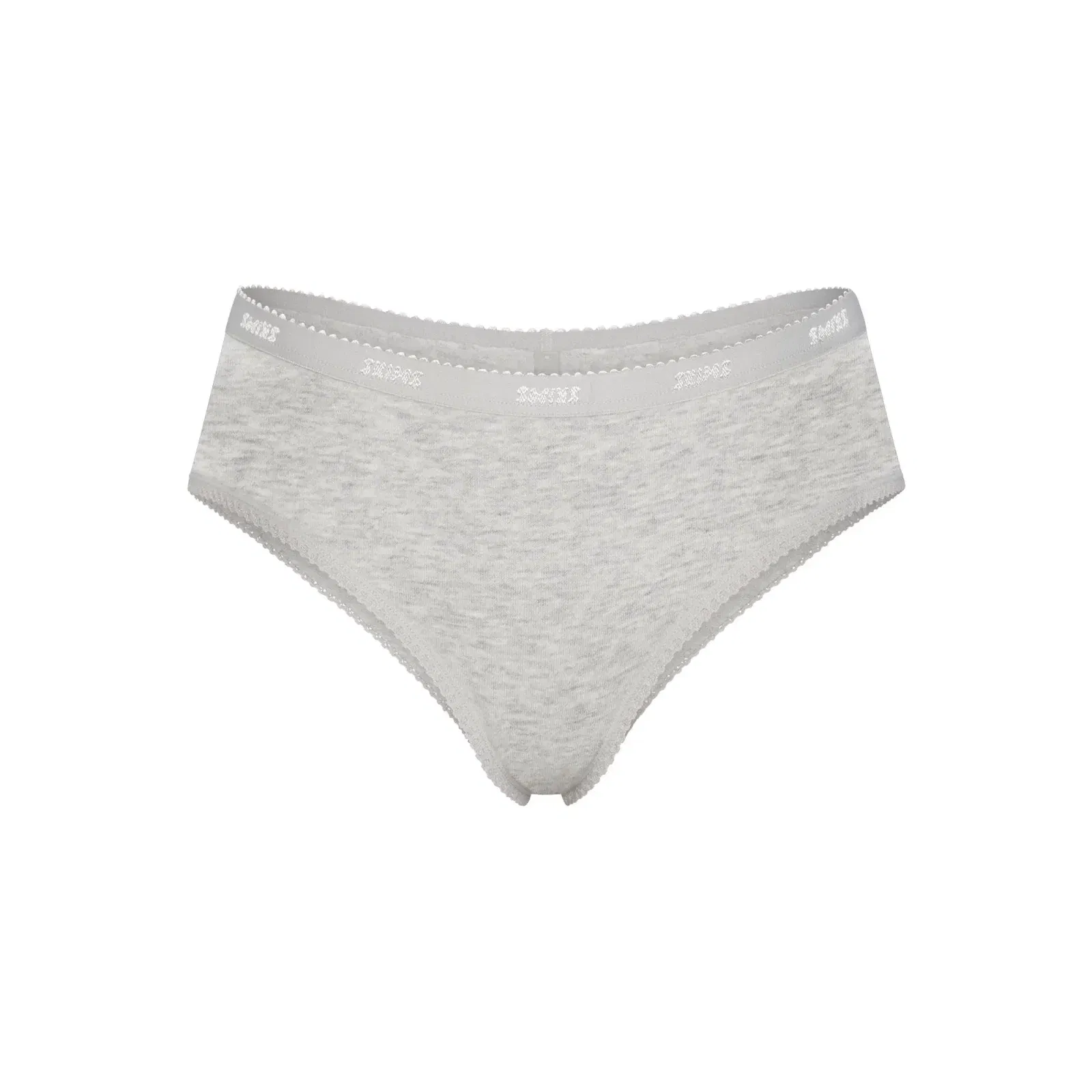 Lightweight Cotton Logo Picot Hipster